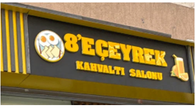 8'e Çeyrek Kahvaltı Salonu