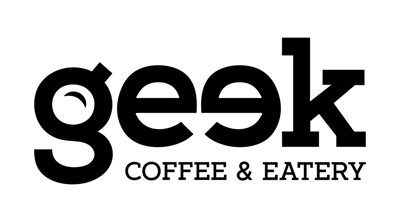 Geek Coffee Shop Logo