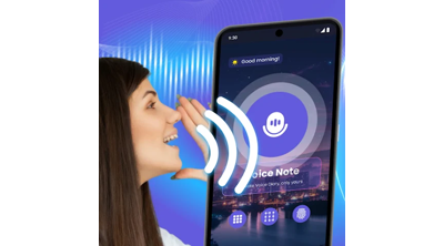 AI Voice Lock Screen Logo