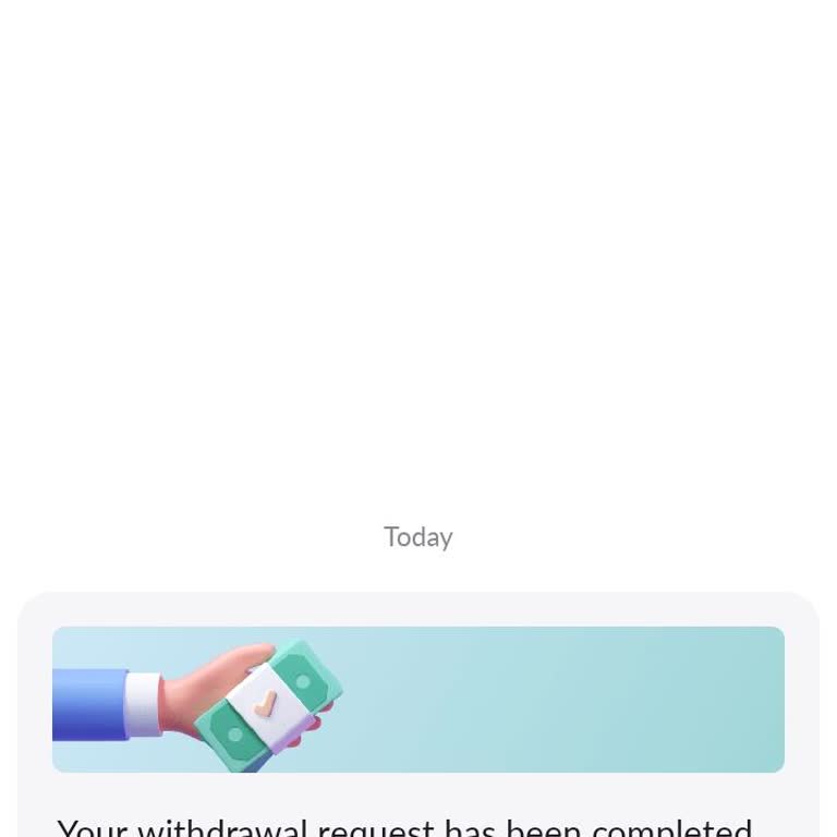 I made a withdrawal from my Tango account, but this is the response I received. What does it mean? I am new to the app, and I don’t understand what they mean by "money is in my wallet." Which wallet are they referring to?