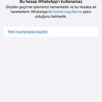 Merhaba WhatsAppkimseyi rahatsız edecek bir mesajım yok whatsabımda önemli yazışmalarım var hesabımın açılmasını istiyorum. Tekrardan kontrol edilmesini talep ediyorum.Açılmasını arz ediyorum