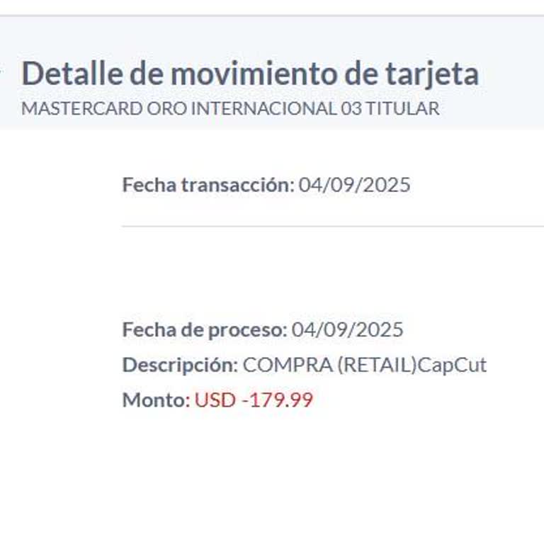 Asunto: URGENTE – Pago de CapCut Pro realizado pero no se activa la suscripción

Mensaje:

Hola, tengo un problema urgente que necesito resolver cuanto antes. Ya pagué CapCut Pro por un año, pero la aplicación no reconoce mi suscripción y no me permite acceder a las funciones Pro.

Adjunto el recibo de pago como comprobante.

Por favor, necesito su ayuda inmediata para restablecer mi acceso. Trabajo diariamente con esta herramienta y requiero usar todas las funciones Pro por las que ya pagué.

Agradezco su pronta respuesta y solución.

Quedo atenta.
Gracias.