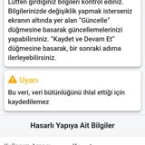 Hah sahipliği başvurusu için tüm bilgileri eksiksiz girdiğim halde "veri bütünlüğü ihlali" diye bir uyarı çıkıyor ve başvuruyu kabul etmiyor ne yapmamız lazım acil geri dönüş sağlanacak mı acaba bunu buraya yazıyoruz ama sonuç ne olacak? Başvuruyu yapamazsak ev teslim alamayacağız lütfen yazdım!