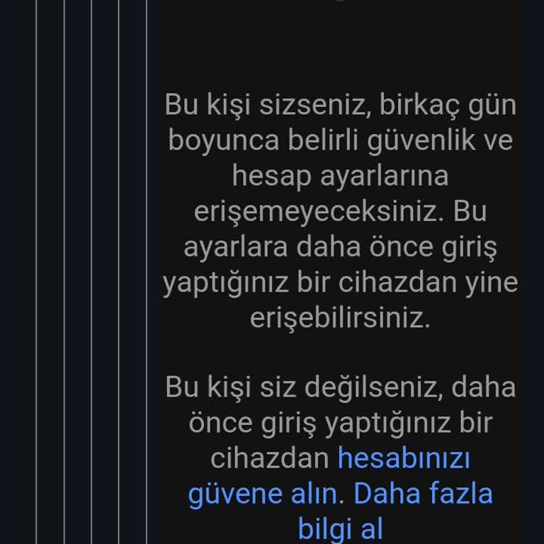 Hala açılmadı lütfen yardım edin sabahtan beri yazıyorum size erişimi açın yetkilerle konuşun hiçbir şekilde yardımcı olmadınız bugün 6 gündür hesap kapalı bir de başkasının elinde her an hesap ilgili bir şey yapabilirler yarın dönüş bekliyorum lütfen
