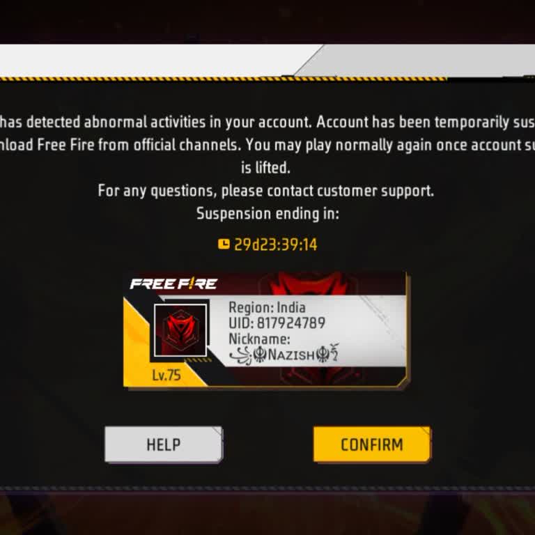 I’ve been playing FF for a long time and always play by moving around. Suddenly, my ID got suspended for 30 days — why?