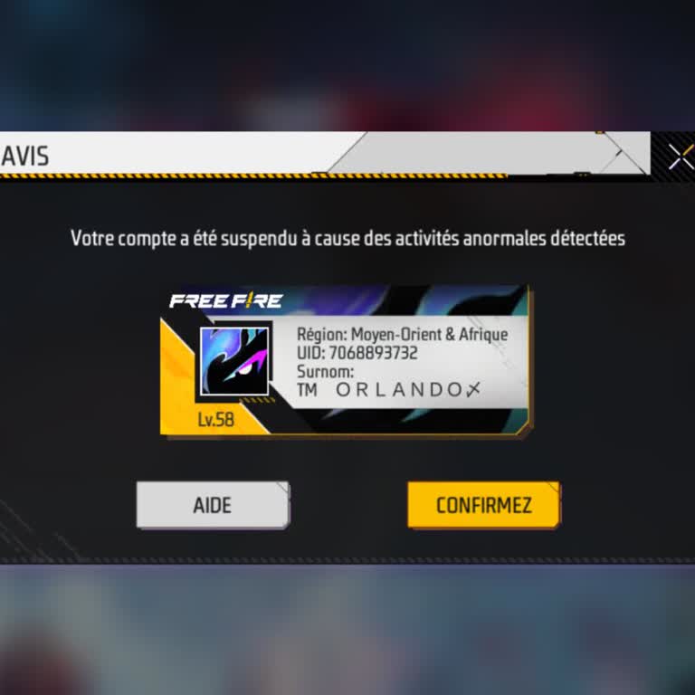 Hello Garena Free Fire, please unlock and unban my account.