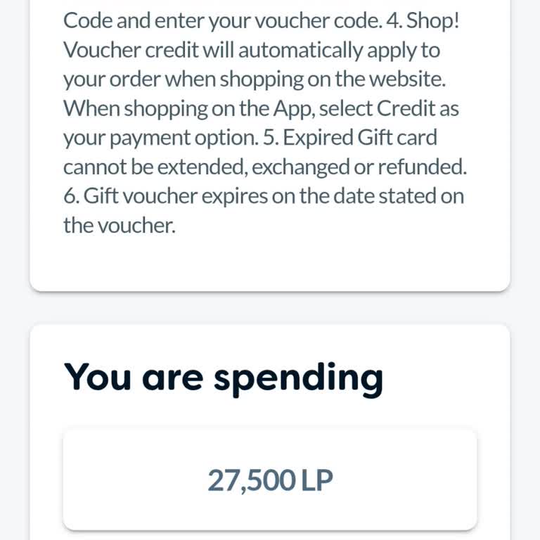 Why does LifePoints give me the option to redeem my points, but I can’t click on the gift card option? The 250 option seems too small when I have 613 LifePoints.
