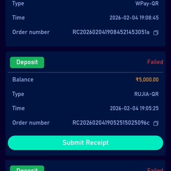 I deposited ₹5000 in the Jalwa game on the 4th, but it is still stuck.