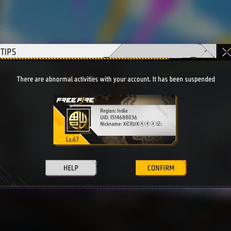 My Garena Free Fire ID has been unbanned, please sir. UID: 1514688036.