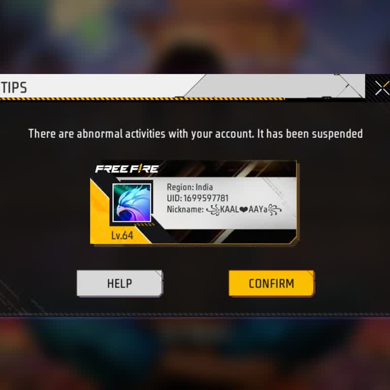 Garena Free Fire, this is my account. Please activate it again. It was suspended by mistake. Please unban it.