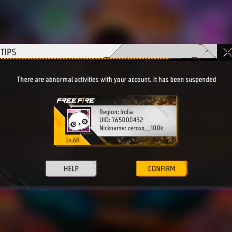 I am a Free Fire player, and I did not make any mistake, but my ID got banned. I have been playing Free Fire for 4 years. I also have another ID, and that ID is not suspended. I do not know why this ID got suspended. I did not do anything wrong.

Please check this ID again, and if I have made any mistake, please recover my ID. I will provide my full details below. This is my sincere request to you, Garena team. Please unsuspend my Free Fire ID.